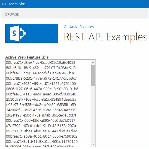 Rest API Examples in SharePoint